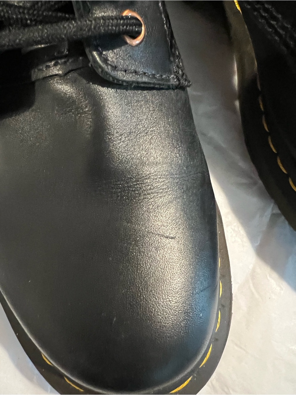 Dr. Martens Black Leather Pascal Combat boots with rose gold hardware - Picture 10 of 10